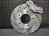 1 Piston Front Drag Race Brake Kit Lamb Strut Using Spindle Mount Wheels