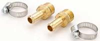 Fuel Pump Fitting Kit Two 3/8" NPT Male Port to 3/8" Hose End (Brass)