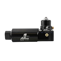 EFI Fuel Pressure Regulator and Fuel Filter Combo [-10 AN, 10 Micron Cellulose, 40-75 psi]