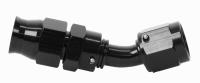 45-Degree -6 AN PTFE Hose End - Black