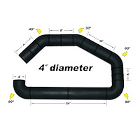 UBI Intake Tube Only 4" Diameter