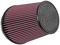Universal Racing Oval Tapered Cone Air Filter, 6 in. Flange ID, 7.25 in. Base, 5 in. Top, 7 in. Tall [Red Oiled Cotton]