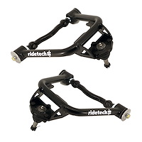 11013699 StrongArms Front Upper Tubular Control Arm Set for 1955-1957 Chevy Tri-Five Car [Satin Black]