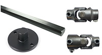 Steering U-Joint Kit for 1965-1979 Ford F-100, F-150 Trucks Original Steering Column to 1979-1993 Ford Mustang Rack