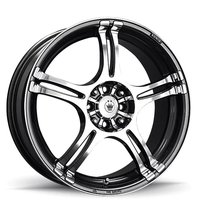 Incident Cast Wheel [Size: 15"x6.5"] 4 x 100/114.3 mm Bolt Pattern, Graphite / Machined Face