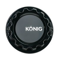 Gear Style Wheel Center Cap for Konig MRK1 Wheels with Logo [Gloss Black]