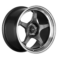 HP89512326 Hyperspec Flow-Formed Wheel [Size: 19" x 8.5A"] Anthracite Metallic w/Mirror Machined Lip Finish, w/Knurled Bead