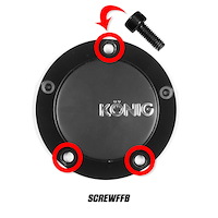 SCREWFFB Wheel Center Cap Screw, For Capffb - Flow Formed, Black