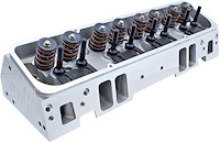 1006 Fully Assembled 195cc Enforcer Cylinder Head, Angle Plug for Small Block Chevy