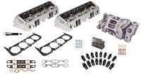 1016 Fully-Assembled 200 cc Enforcer Cylinder Head Kit for Small Block Chevy w/Angle Plugs & Hydraulic Roller Cam