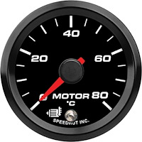 FAE2-T3-EV 2-1/16 in. EV Motor Temp Gauge, 0-80C, w/Warning, AEM