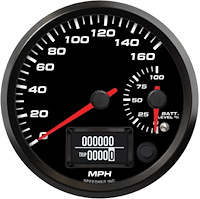 FOR4-DS2-EV 4 in. EV Dual Gauge, w/Warning, 160 mph Speedometer/Battery Level, Orion