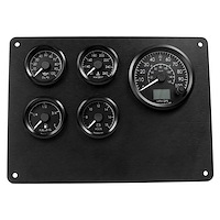 HV-5KIT-002 5 Gauge Kit, Humvee, GPS Speedometer, Oil psi, 6-18 Volt, Water Temp, Fuel Level with Dash panel