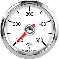 L2-CT1-LEG 2-1/16 in. Cylinder Head Temp Gauge, 100-500F