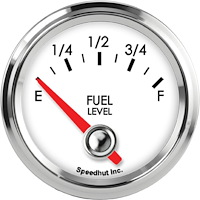 L2-FL2-LEG 2-1/16 in. Fuel Level Gauge, programmable, 90 Degree Sweep