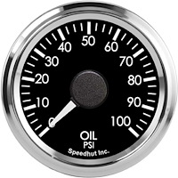 L2-OP3-COB 2-1/16 in. Cobra Oil Pressure Gauge, 100 psi