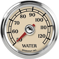 L2-WT2-ATQ 2-1/16 in. Classic Water Temp Gauge, 50-125C, Antique Series