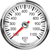 L25-ET4-LEG 2-5/8 in. EGT Temp Gauge, 100-1100C
