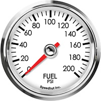 L25-FP5-LEG 2-5/8 in. Fuel Pressure Gauge, 0-200 psi
