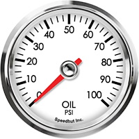 L25-OP3-LEG 2-5/8 in. Oil Pressure Gauge, 100 psi