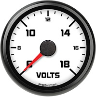 L25-V1-SXL 2-5/8 in. Classic Volt Gauge, 6-18V, Street XL Series