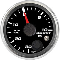 R2-BV1-REV 2-1/16 in. Boost/Vac Gauge, 30 in.-hg, -0-10 psi, w/Warning