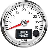 R25-S23-LEG 2-5/8 in. GPS Speedometer, 40 mph
