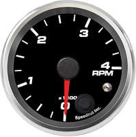 R25-TC1-REV 2-5/8 in. Tachometer, 4K RPM Shift-light