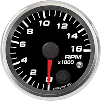 R25-TC8-REV 2-5/8 in. Tachometer, 16K RPM Shift-light
