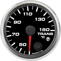 R25-TT3-REV 2-5/8 in. Trans Temp Gauge, 40-150C, w/warning