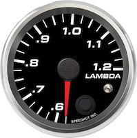 R25-WB2-REV 2-5/8 in. Standalone Air/Fuel Gauge, Lambda .6-1.2 with Analog Out, w/Warning