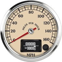 R4-S3-ATQ 4 in. GPS Speedometer, 160 mph, Antique Series