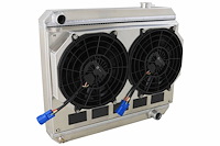 1-284-202BL High-Performance Radiator & Brushless Fan Kit, 1963-1966 Chevy Trucks, Small/Big Block V8, Manual Trans, W/Shroud