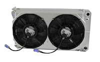 1-366-212LSBL300 High-Performance GM LS Swap Radiator & Brushless Fan Kit, 1967-1972 Chevy Truck, Auto Trans, W/Shroud