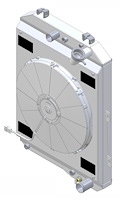 1-10497-518LSLP High-Performance Radiator & Brushless Fan Kit, 1936 Buick, Auto Trans, 1.5 in. Core, W/Shroud & Low-Profile Fan