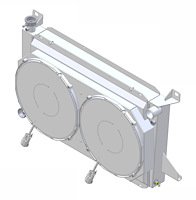 1-1451-202BL300 High-Performance Radiator/Brushless Fan Kit, 1985-1996 Ford Bronco/F-150, Manual Trans, 2.75 in. Core