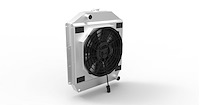 1-98501-208BL300 High-Performance Radiator/Brushless Fan Kit, 1942-1952 Ford Trucks w/Chevy V8, Chevy V8, Manual Trans