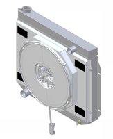1-98515-208BL300 High-Performance Radiator & Brushless Fan Kit, 1957-1959 Ford Fairlane, Manual Trans, Dual Chamber, W/Shroud