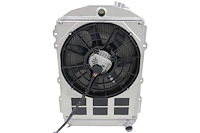 1-10502-208BL300 High-Performance Radiator & Brushless Fan Kit, 1938 Chevy Car, Chevy V8, Manual Trans, 2.75 in. Core, W/Shroud