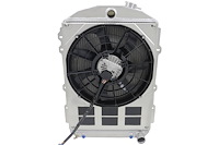 1-10502-218BL300 High-Performance Radiator & Brushless Fan Kit, 1938 Chevy Car, Chevy V8, Auto Trans, 2.75 in. Core, W/Shroud