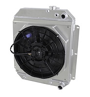 1-80080-218LSBL300 High-Performance GM LS Swap Radiator/Brushless Fan Kit, 1947-54 Chevy Trucks Custom, Auto Trans