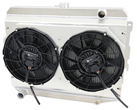 1-375-212BL300 High-Performance Radiator & Brushless Fan Kit, 1970-1973 Mopar B/B, Auto Trans, 2.75 in. Core, W/Shroud