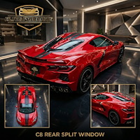 4134-160 2020-2026 CORVETTE C8 STINGRAY Rear SPLIT WINDOW TRIM, Carbon Flash Metallic