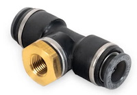 Pressure Sensor Tee Fitting, 3/8 in. DOT/PTC Tee x 1/8 NPT Female