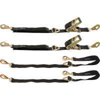 Race Car Tie Down Kit (2) 049-ALL10196 Axle Combo Ratchet Straps