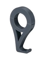 Tube Helmet Hook [2-1/4 in. Roll Cage to Hook, 1-3/4 in. ID, Black, Composite]