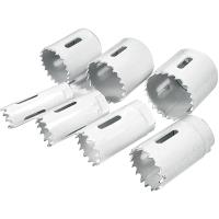 7 Piece Hole Saw Kit Includes: 3/4" to 1-3/4"