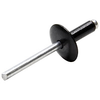 ALL18053 Lg Hd Rivet Black Alum 250 Pack