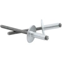 3/16" Large Head Rivets Grip Range: 1/4" - 3/8"
