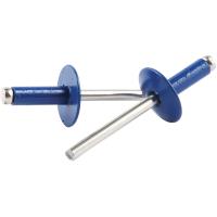 3/16" Large Head Rivets Grip Range: 1/4" - 3/8"